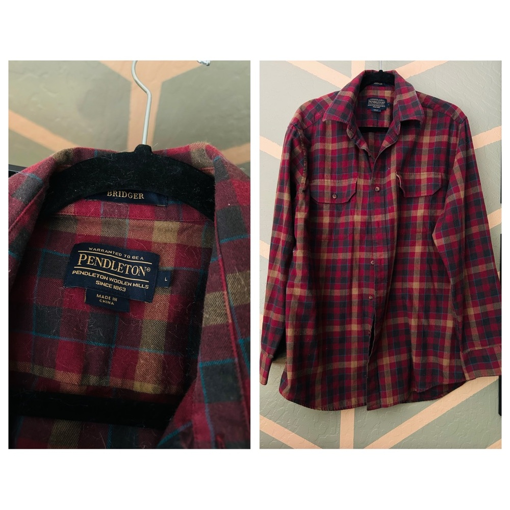 Pendleton Bridger Plaid Button Up - L